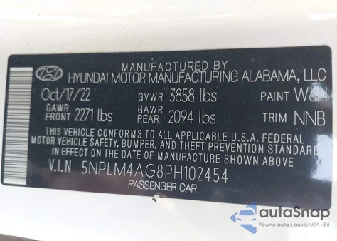 2023 Hyundai Elantra Sel из США, поврежденный, VIN 5NPLM4AG8PH102454